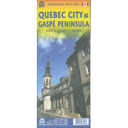 Carte QUEBEC CITY & GASPE PENINSULA