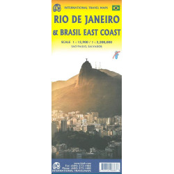 Carte RIO DE JANEIRO AND BRASIL EAST COAST