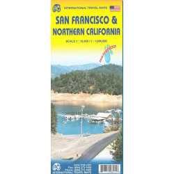 Carte SAN FRANCISCO AND NORTHERN CALIFORNIA