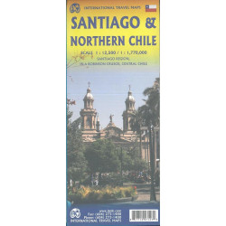 Carte SANTIAGO DU CHILI