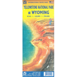 Carte YELLOWSTONE NATIONAL PARK WYOMING