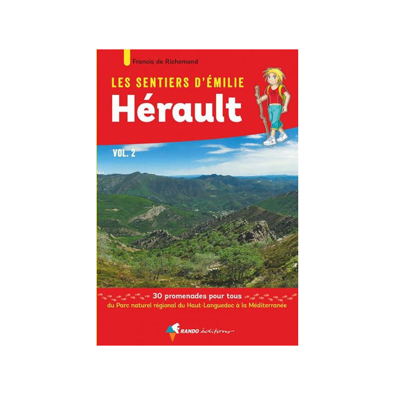 Carte randonnée HERAULT - LES SENTIERS D'EMILIE