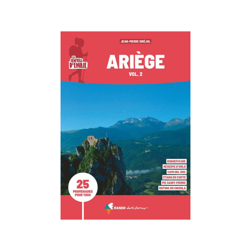 Carte randonnée, ARIEGE , LES SENTIERS D'EMILIE