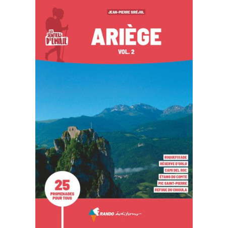 Carte randonnée, ARIEGE , LES SENTIERS D'EMILIE