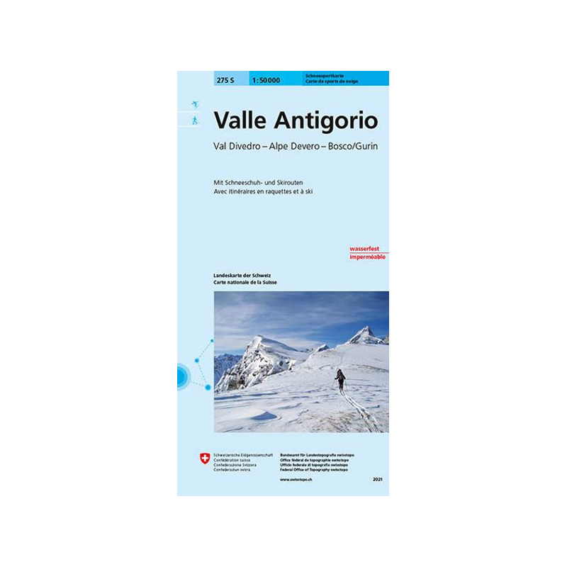 Carte randonnée VALLE ANTIGORIO SKI