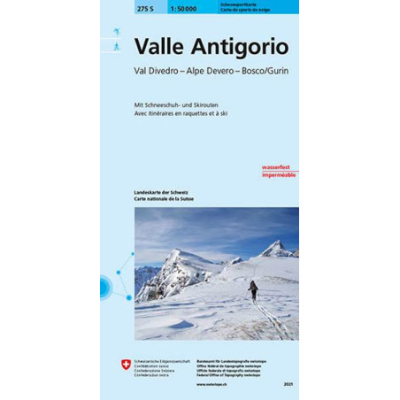 Carte randonnée VALLE ANTIGORIO SKI