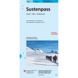 Carte randonnée SUSTENPASS SKI