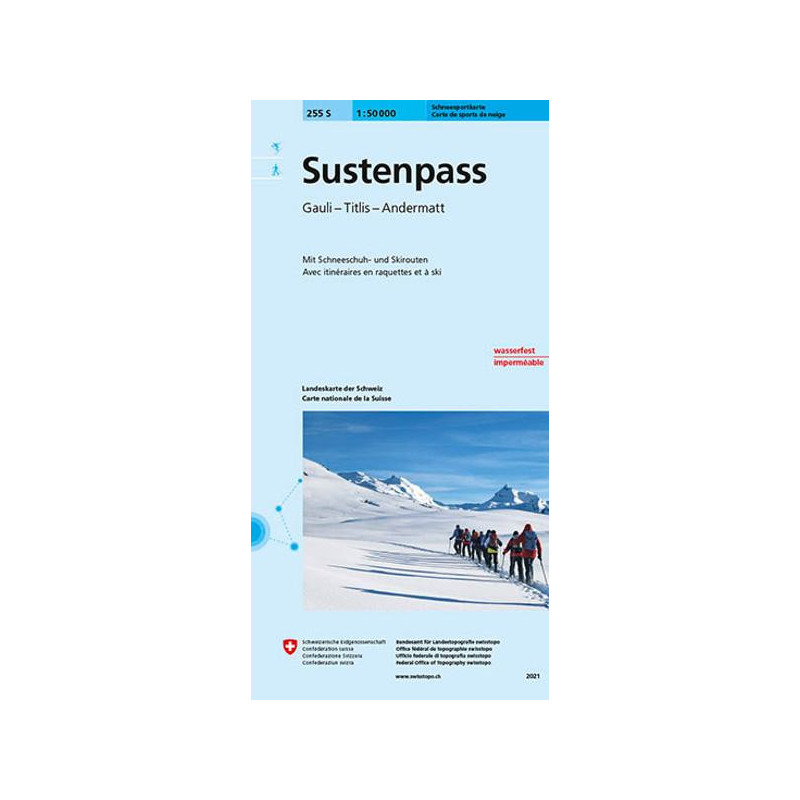 Carte randonnée SUSTENPASS SKI