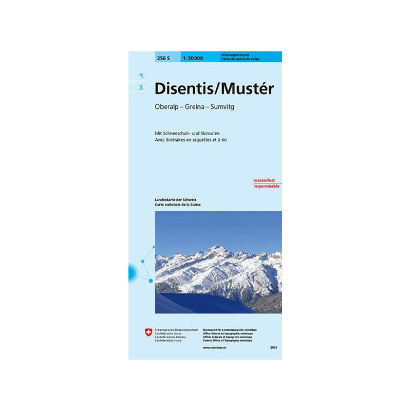 Carte randonnée DISENTIS-MUSTER SKI