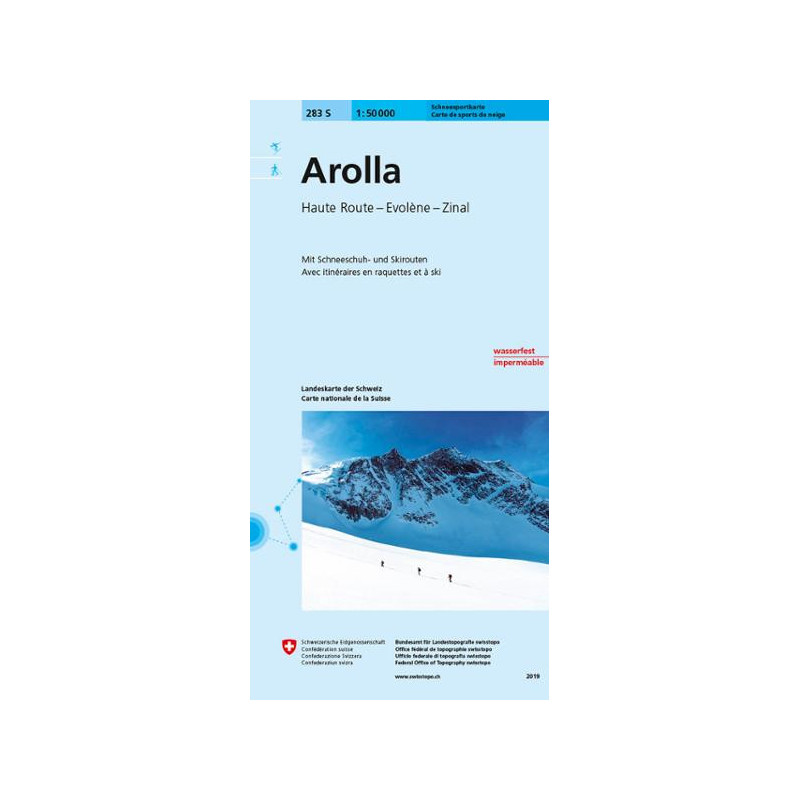 Carte randonnée AROLLA SKI