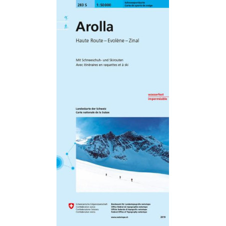 Carte randonnée AROLLA SKI