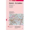 Carte randonnée ZURICH - ST GALLEN