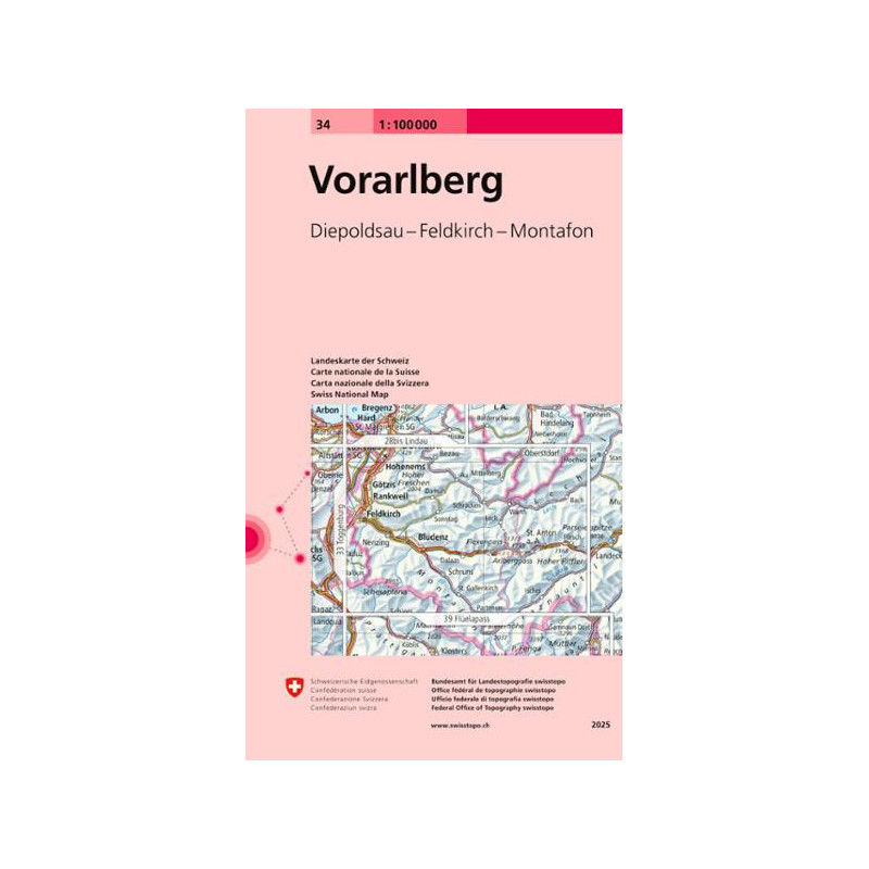 Carte randonnée VORARLBERG