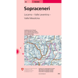 Carte randonnée SOPRA CENERI