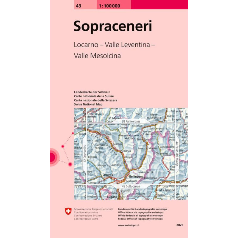 Carte randonnée SOPRA CENERI