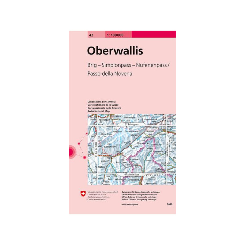 Carte randonnée OBERWALLIS