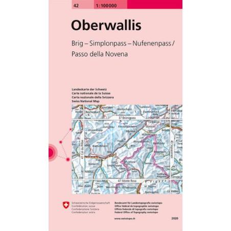 Carte randonnée OBERWALLIS