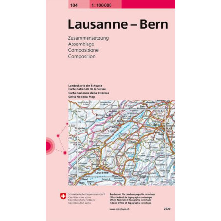 Carte randonnée LAUSANNE - BERN