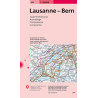 Carte randonnée LAUSANNE - BERN