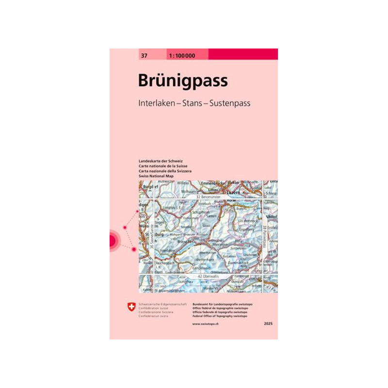 Carte randonnée BRUNIGPASS