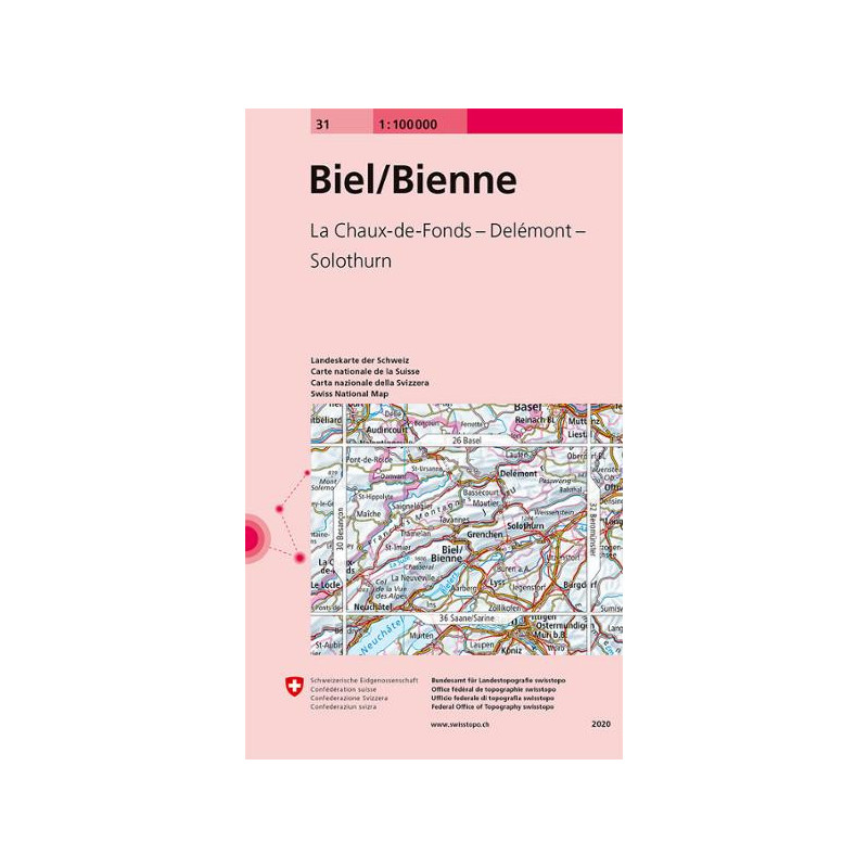 Carte randonnée BIEL-BIENNE