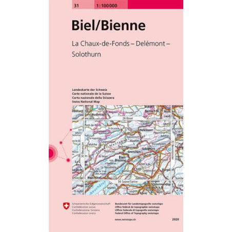 Carte randonnée BIEL-BIENNE