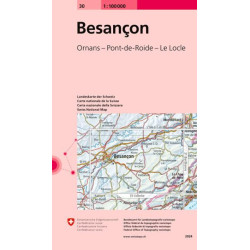 Carte randonnée BESANCON
