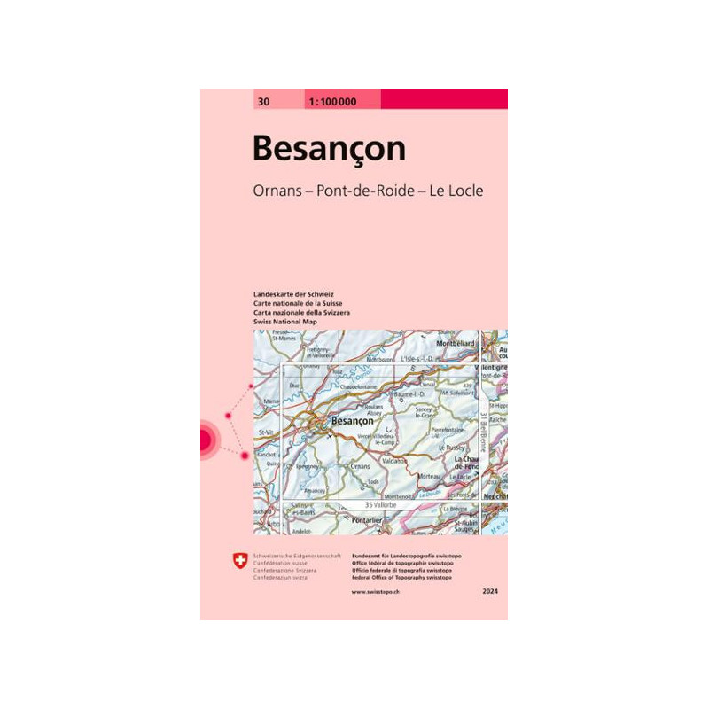 Carte randonnée BESANCON