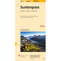 Carte randonnée SUSTENPASS PEDESTRE