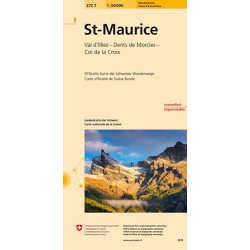 Carte randonnée ST MAURICE PEDESTRE