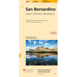 Carte randonnée SAN BERNARDINO PEDESTRE