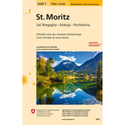 Carte randonnée SAINT MORITZ