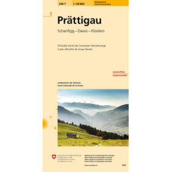 Carte randonnée PRATTIGAU PEDESTRE
