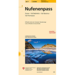 Carte randonnée NUFENENPASS PEDESTRE