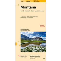 Carte randonnée MONTANA PEDESTRE