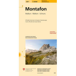 Carte randonnée MONTAFON PEDESTRE