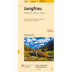 Carte randonnée JUNGFRAU PEDESTRE