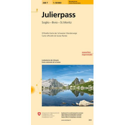 Carte randonnée JULIERPASS PEDESTRE