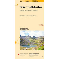 Carte randonnée DISENTIS-MUSTER PEDESTRE