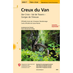 Carte randonnée CREUX DU VAN INDECHIRABLE ET RESISTANTE EAU