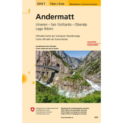 Carte randonnée ANDERMATT