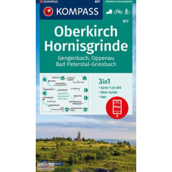 Carte randonnée 877 OBERKIRCH HORNISGRINDE