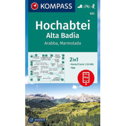 Carte randonnée 624 HOCHABTEI-ALTA BADIA