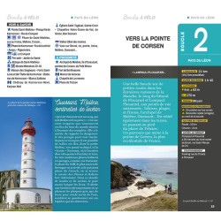 Carte randonnée BOUCLES A VELO - FINISTERE NORD CROZON - MONTS D'AREE