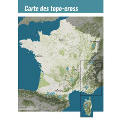 Carte randonnée TOPO-CROSS PARAPENTE 40 ITINÉRAIRES & 5 VOLS DE LÉGENDE EN FRANCE