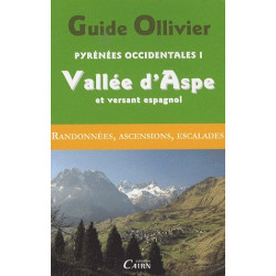 Achat Guide Ollivier Pyrénées occidentales - Vallée d'Aspe et versant espagnol - Cairn