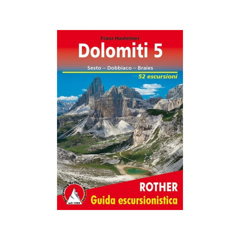 Achat Topo guide randonnées - Dolomites 5, Sesto,  Dobbiaco, Braies - Rother