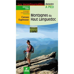 Achat topo guide randonnées Montagnes du Haut-Languedoc, Caroux, Espinouse - Chamina