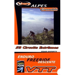 Achat Guide VTT Alpes Grenoble, 53 circuits extrêmes -  Vtopo