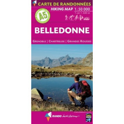 Achat Carte randonnées - Belledonne - Randoéditions A5